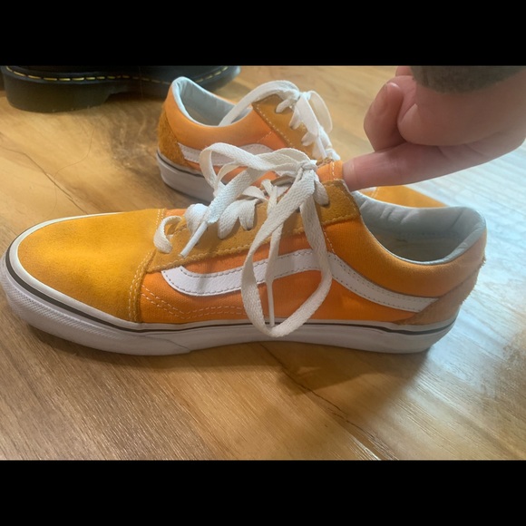 Unisex Orange Old Skool Vans - Picture 7 of 7